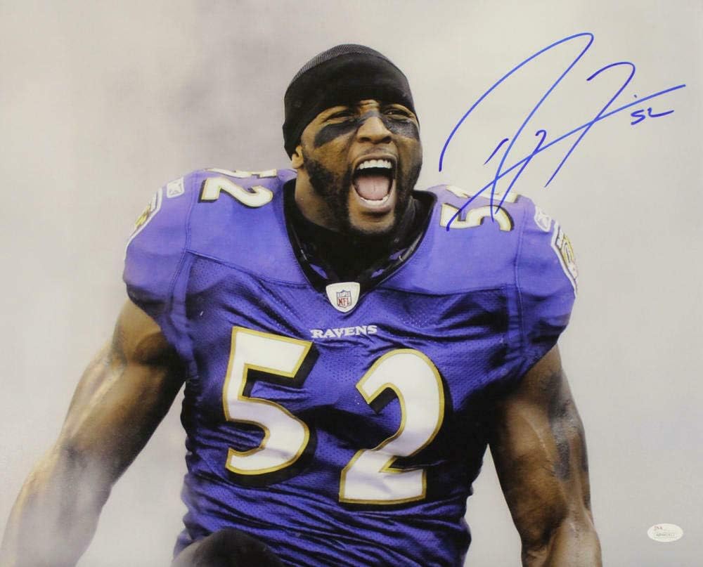 ray lewis signed football