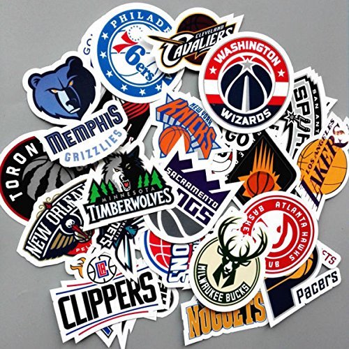NBA Decal Stickers Basketball Team Logo Complete Set of All 30 Teams