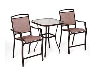 Mainstays Sand Dune 3-Piece Outdoor Bistro Set, Seats 2
