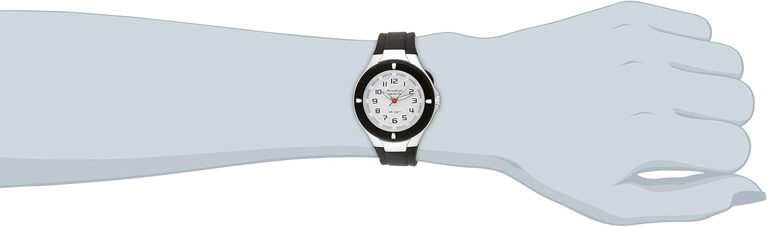 Armitron Sport Women's 25/6416BLK Easy-to-Read Dial Black Resin Strap Watch: Watches