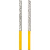 HIGHDRIL Tuck Point Pin Diamond Bit for Mortar,Masonry,Brick,Ceramic Tile | 2pcs 4 5/8" Length x 1/4" Round Shank Diamond Glitter Bit for Wet/Dry Removing Old mortar Grinding/Shaping Inside Corners