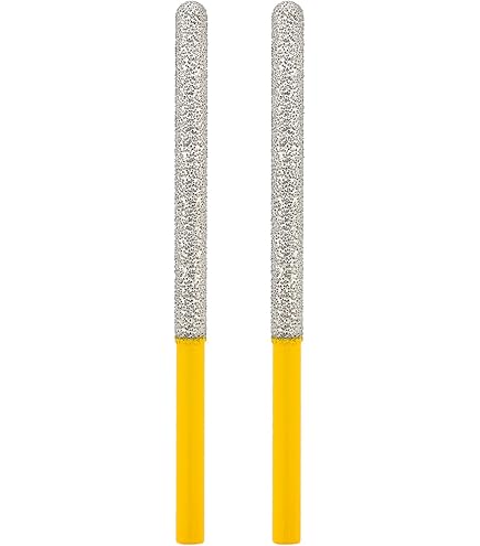 5pcs 100-120 Grits Diamond Grinding Bit 2.3mm Oval Head 4mm Length