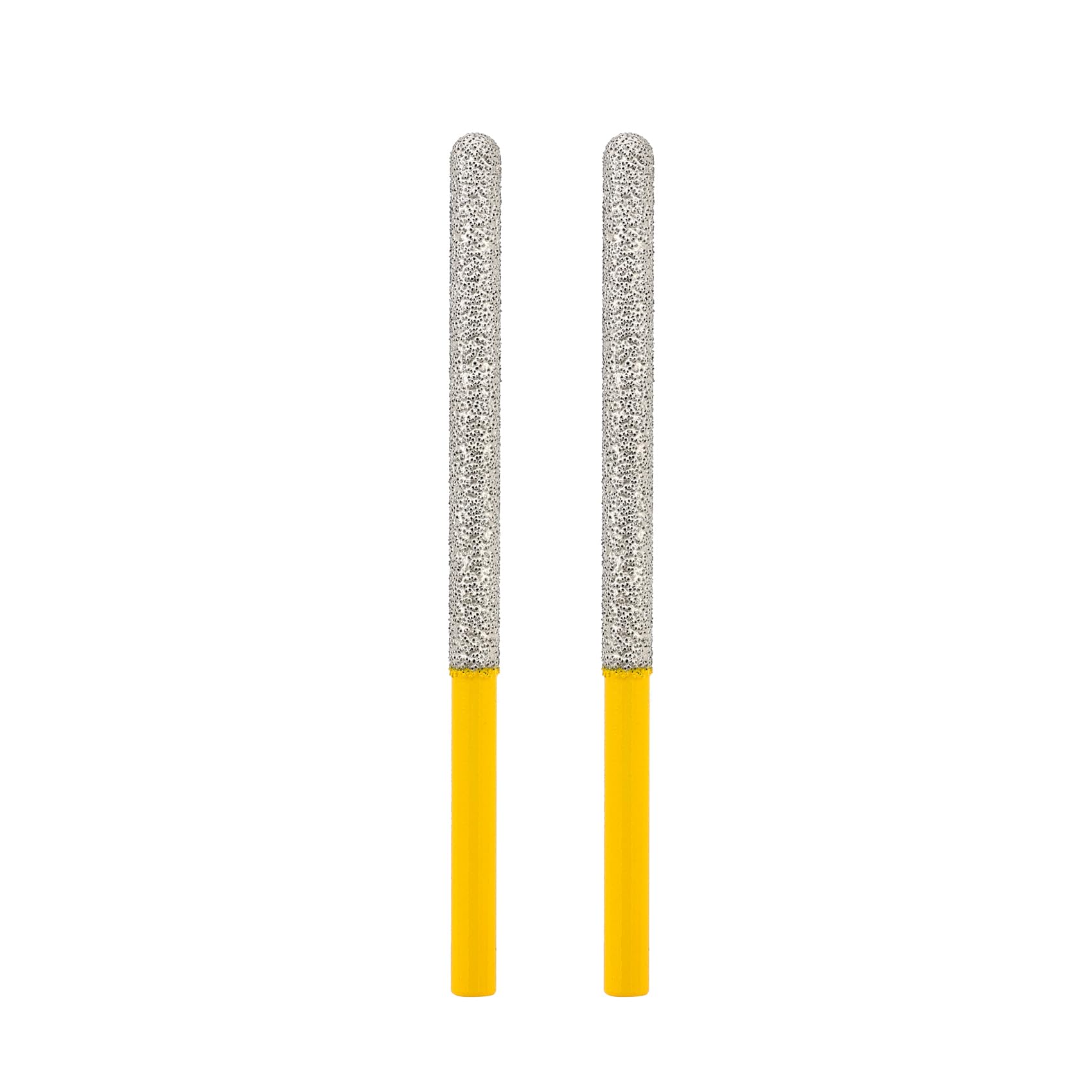 HIGHDRIL Tuck Point Pin Diamond Bit - 2pcs 118MM Length x 7MM Round Shank Diamond Glitter Bit for Wet/Dry Removing Old mortar Grinding/Shaping Masonry,Stone,Concrete,Inside Corners