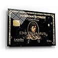 Scarface Inspired Wall Art, Tony Montana Gold Texture, Al Pacino American Express, Iconic Movie Poster, Amex Wall Art, Motivational Canvas