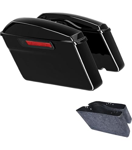 Amazon.com: ZXMT 5'' Motorcycle Stretched Extended Saddlebag