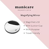 Manicare Magnifying Mirror 10x Round with Suction Cups Travel Cosmetic Tool view 2