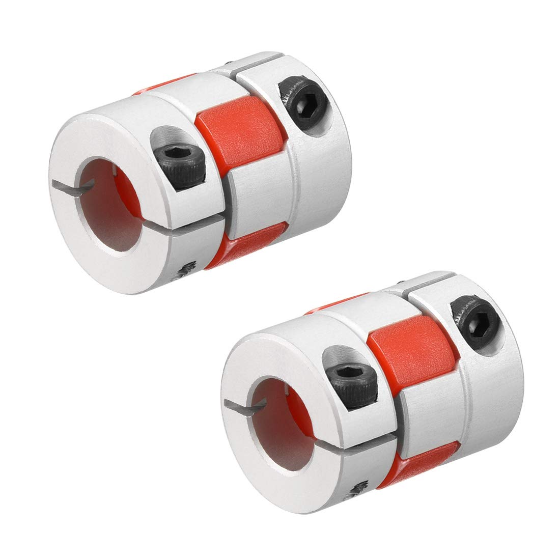 uxcell 2pcs Shaft Coupling 6mm to 6mm Bore L25xD20 Flexible Coupler