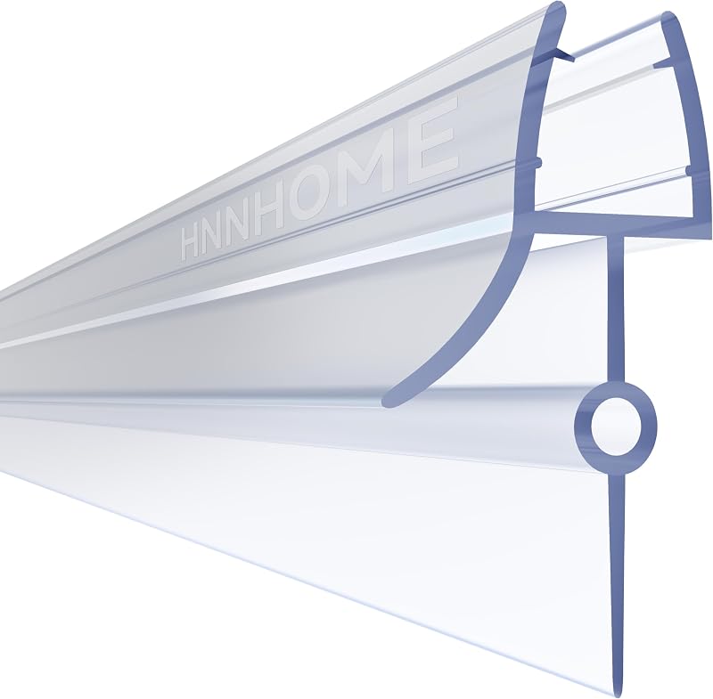 HNNHOME Shower Door Seal Strip for 6-8mm Glass, Up to 22mm Gap | Leak Protection