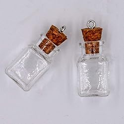 MIGK 24pcs Small Mini Glass Jars Bottles with Cork