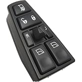 20752918 Driver Side Power Window Switch for Volvo VAH,VHD,VNL,VT 2004-2017 | Window Switch for Volvo VAH 2011-2015,VHD 2004-2015,VNL 2004-2017,VT 2004-2014