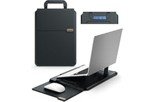 Nillkin 16 inch Laptop Sleeve with Handle (4-in-1), 2 Stand Modes, MacBook Sleeve with Adjustable Stand & Mouse Pad, Slim Lap