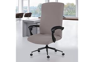 DIVA EN CAMINO DEC Universal Stretch Office Chair Cover with Durable Zipper, Soft Slipcover for Desk or High Back Chair