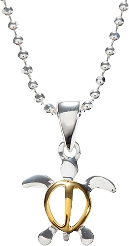 Amazon ハワイアンジュエリー Locomocoaloha ネックレス ペンダント イエローゴールドカラー ホヌ 亀 正規品 ジュエリー ネックレス 通販