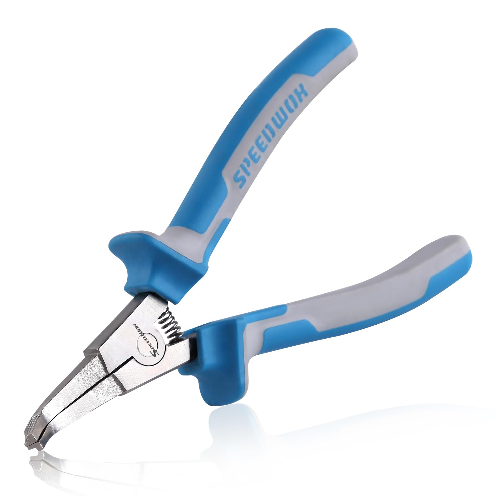 SPEEDWOX 8" Special Lock Ring Pliers with Hole Bent Jaw Tips C-Clip Retaining Ring Snap Ring Angle Tip Circlip Pliers for Ring Remover Automatic Transmissions Transfer Case