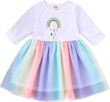 infant rainbow dress