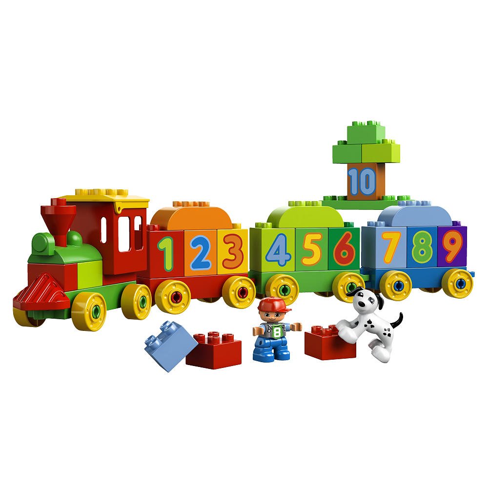 Stacking Bricks Number Train Playset