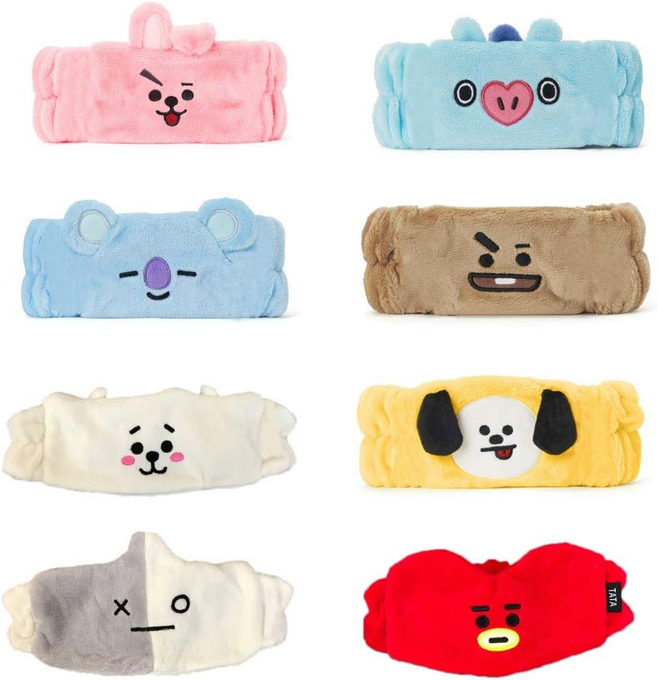 Bangtan Boys Cartoon Hair hoop Hairband Headband Portable Mini Cute Plush Hair Accessories Unisex