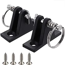 Lot De 2 Embouts De Fixation En Nylon Pour Arceau De Bimini – 7/8 Pouces, Noir, Résistants Aux UV Et Corrosion, Pour Bateaux Et Pontons