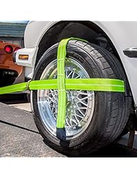 Vulcan marcas Hi Viz Ganchos ajustables Loop Tie Down Kit de Coche con Snap