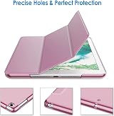 JETech Case for iPad 9.7 2018/2017 5th 6th Gen Pink Smart Cover Auto Wake view 3