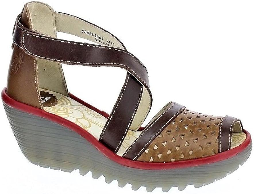 FLY London Womens Ynes Wedge (40) Sandals