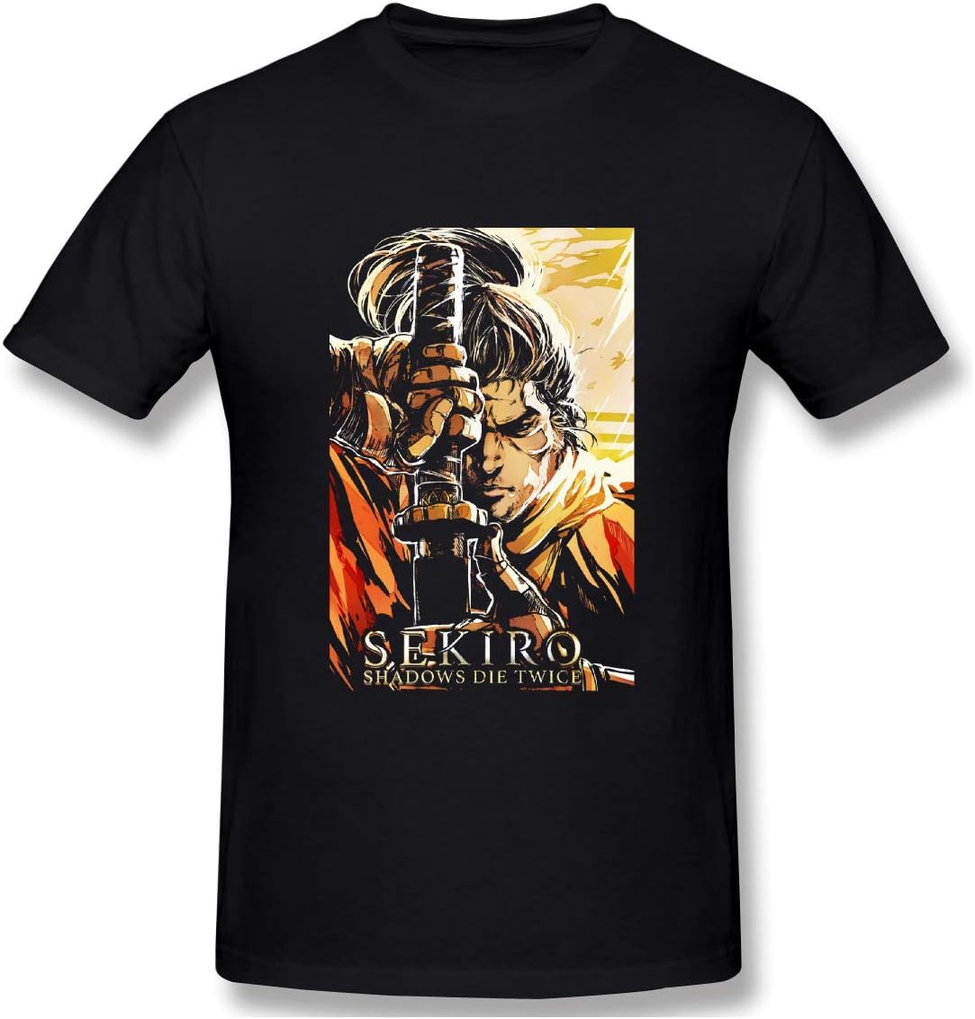 Sekiro Shadows Die Twice Game Die Fation 7 Short Sleeve T Shirts for Men