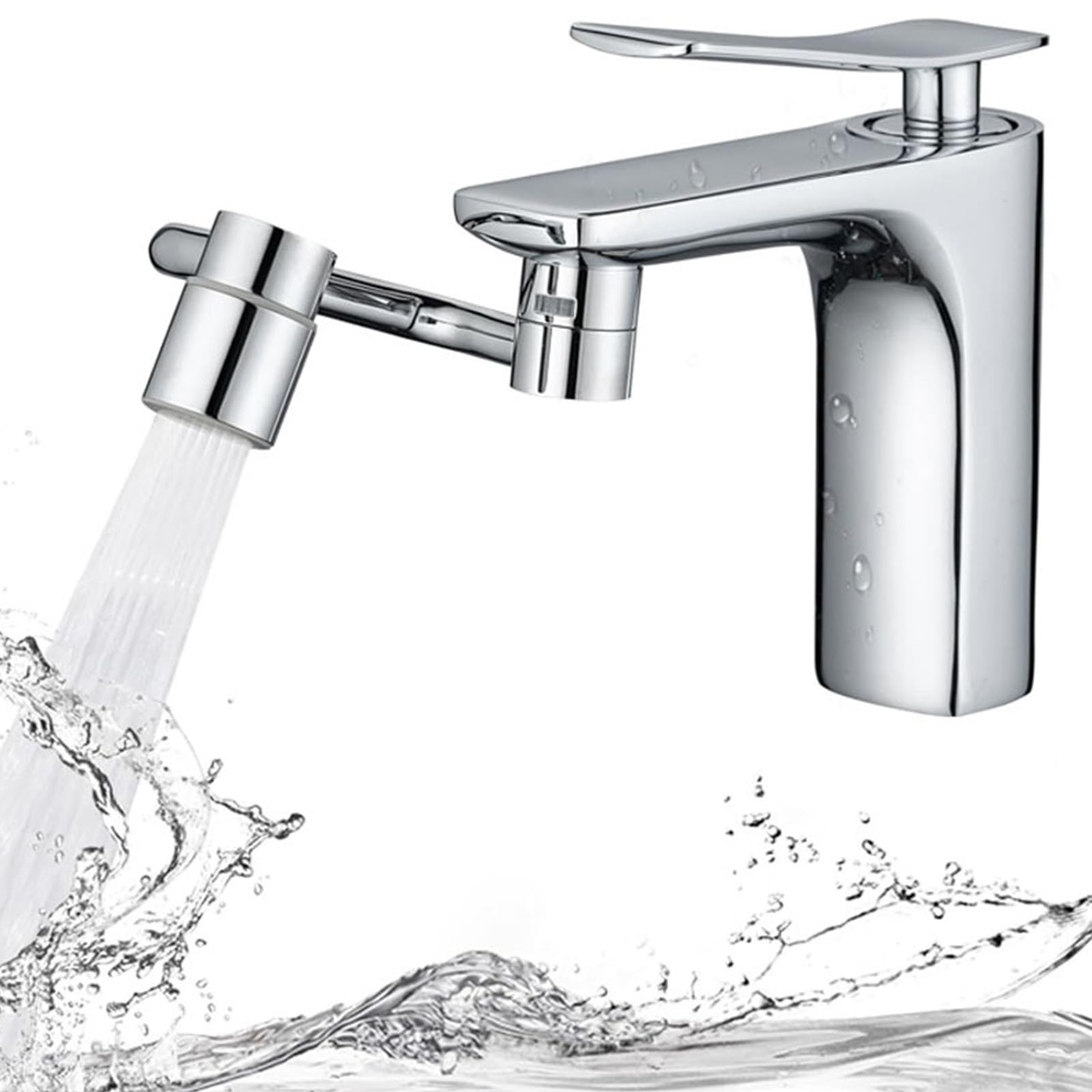 Photo 1 of 1440° Rotatable Faucet Aerator Extension, 2025 New 2 Modes Universal Sink Faucet for Splash Reduction, 1080° Rotating Multifunctional Faucet Extender for Bathroom Sink Kitchen