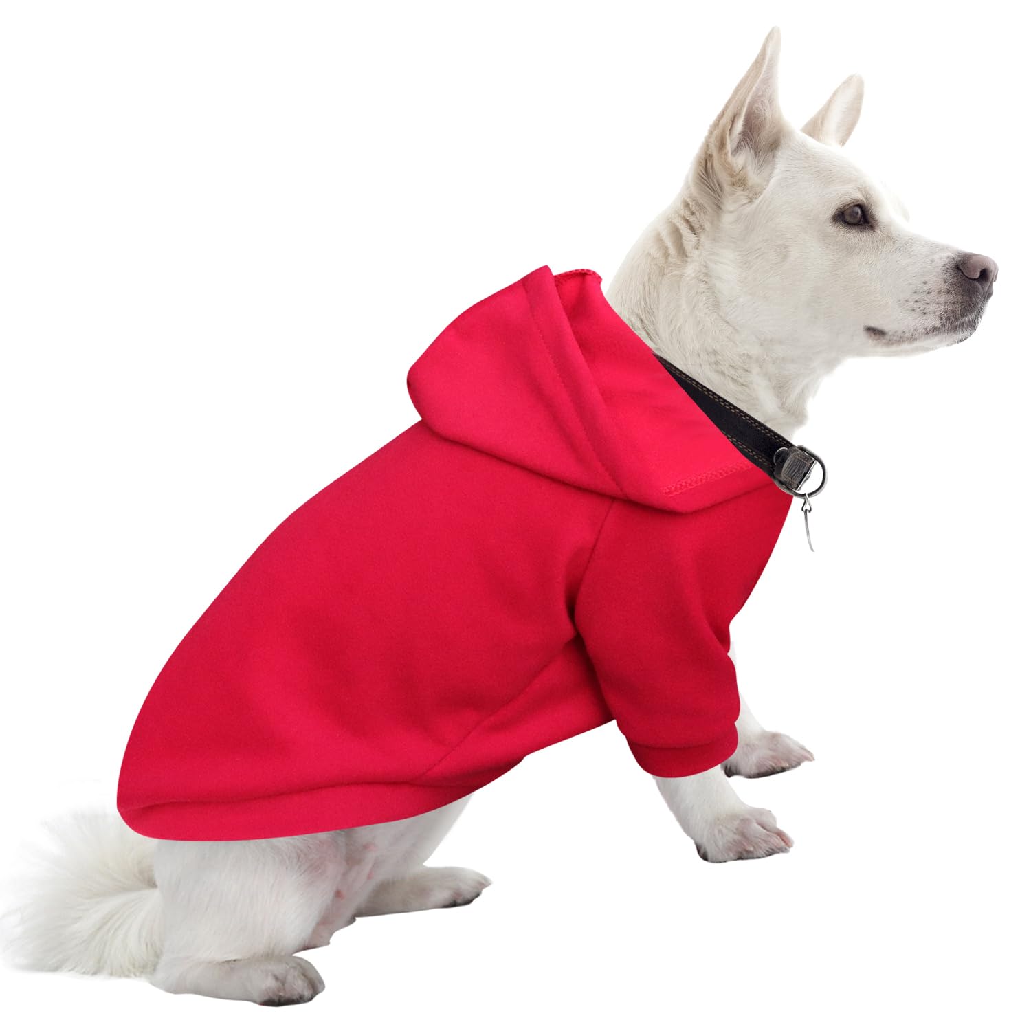 HuaLiSiJi Dog Hoodie Dog Sweatshirt Warm and Lightweight, With a Soft Texture, Elasticity Easy to Wear and Bright Colors (Red, XL)