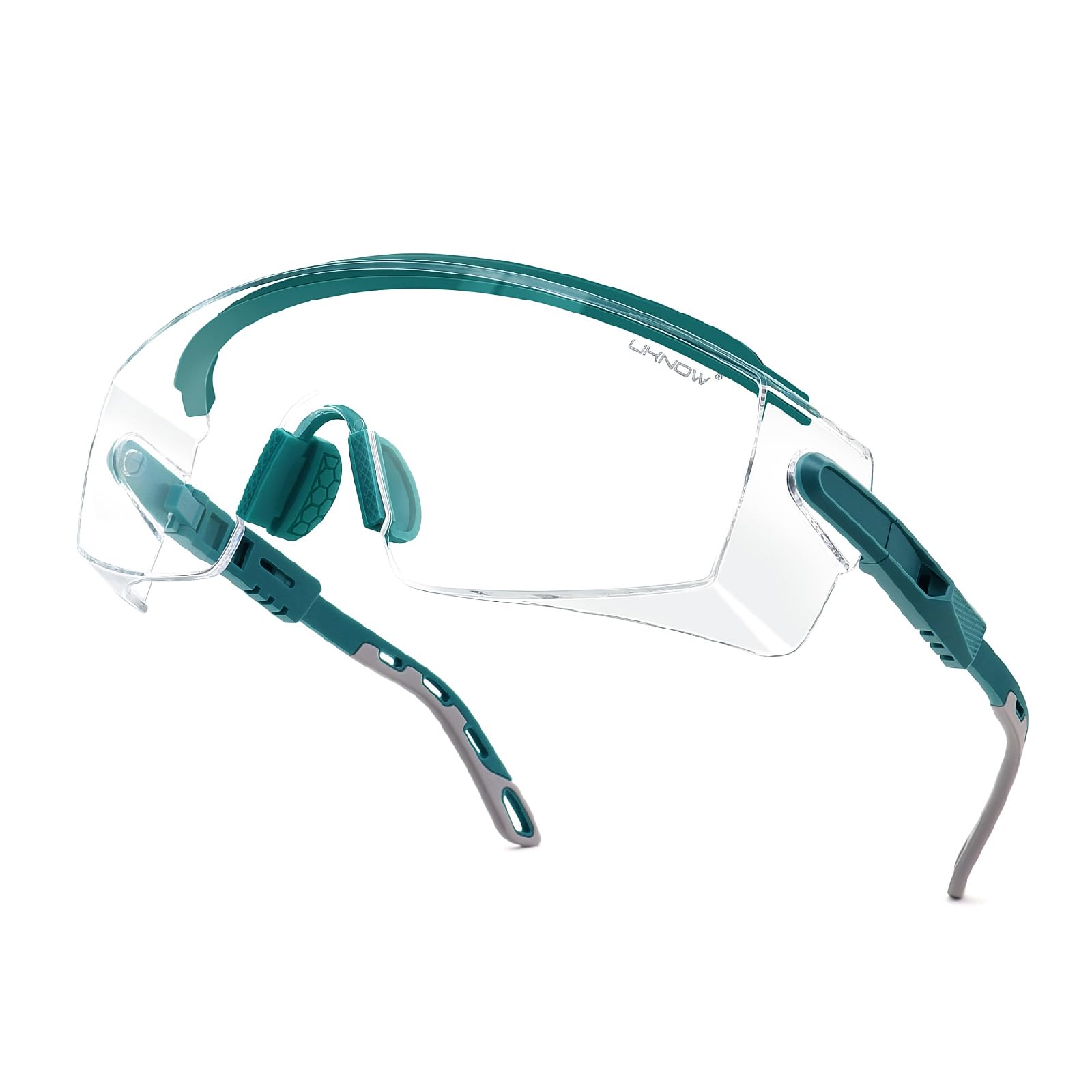 Photo 1 of UKNOW Safety Glasses Over Eyeglasses, Anti Fog Safety Goggles ANSI Z87.1, Adjustable Protective Eyewear