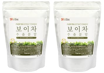 Puer Tea Extract Powder (Origin China/Pu-erh Tea Extract Powder) Natural 100% Health Tea 2 Pack 400g