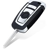 Keyecu EWS Modified Flip Remote Key 4 Button for BMW X5 Z3 Z4 2001-2005 HU92 Blade