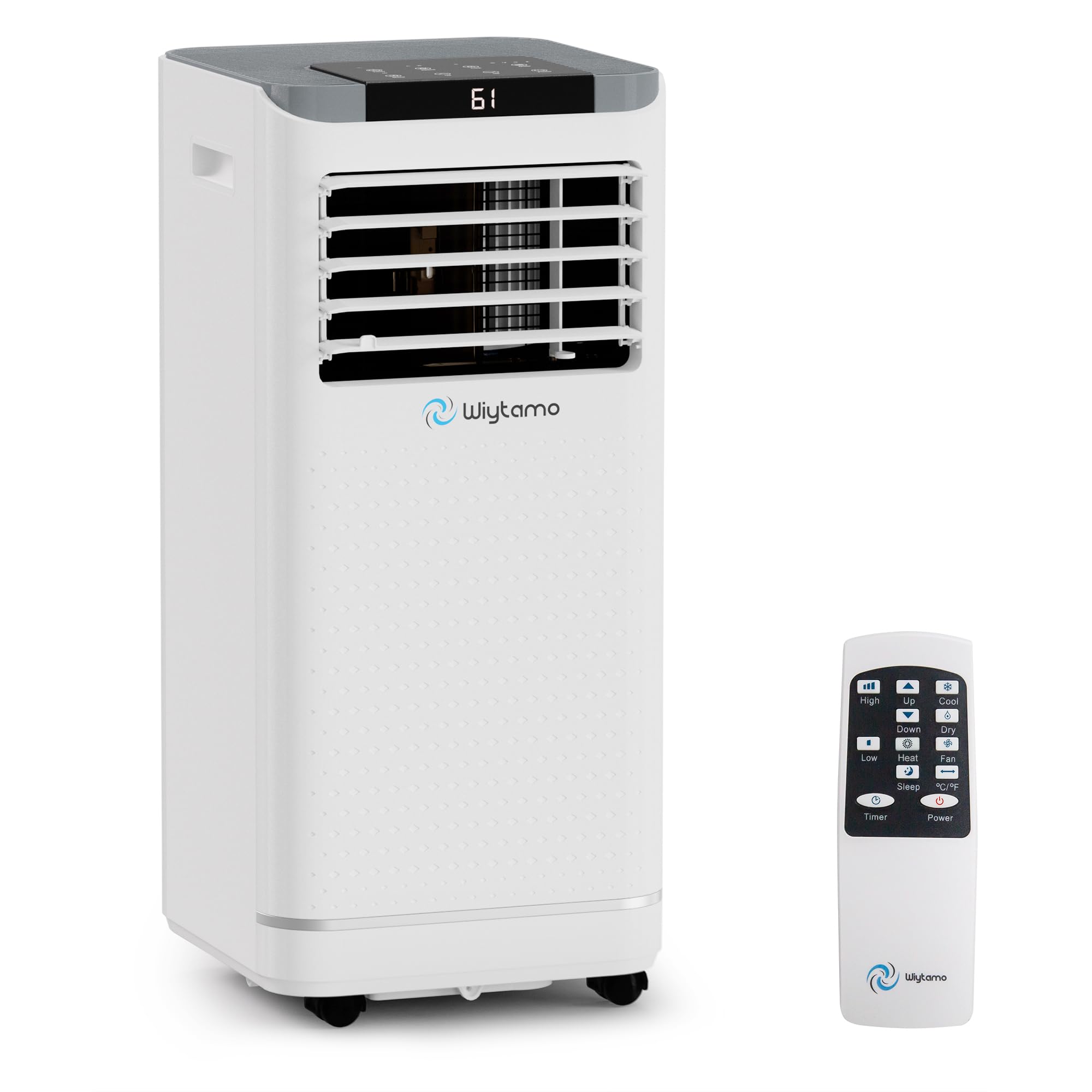 Photo 1 of 10,000 BTU Portable Air Conditioners for 450 Sq.Ft, 4-in-1 Room Air Conditioner with Cooling, Heating, Dehumidifier, Fan, Remote, Sleep Mode, Child Lock, 24H Timer, Self-Evaporating Portable AC Unit