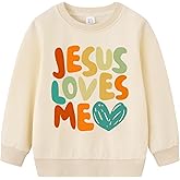 Geoyune Toddler Crewneck Sweatshirt Kids Long Sleeve Religious Tops Christian Pullovers for Boys Girls 2-7T