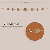 BASE ROOTS Moon Phase Gold Wall Decor 34" Boho Celestial Wall Art view 5
