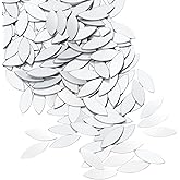 DARENYI 300Pcs Leaf Shape Craft Mirrors Mosaic Tiles Self-Adhesive Mini Leaves Petal Shape Mirror Stickers Mosaic Pieces for DIY Crafts, Art Projects and Home Décor