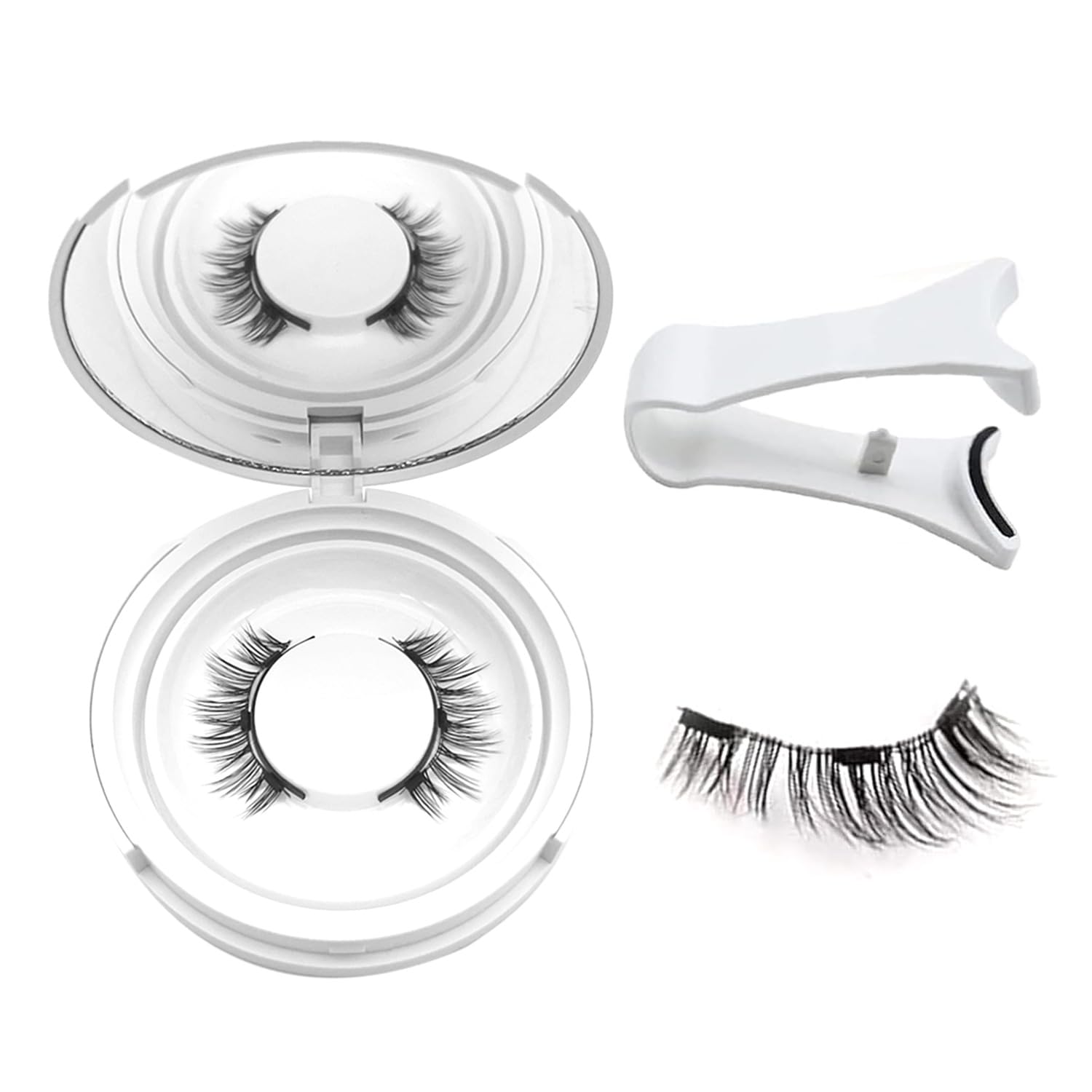 Photo 1 of Ealra Craft Magnetic Eyelashes with Applicator,No Glue Needed Soft Lashes Kit,Reusable Magnet Eyelashes Natural Look(Natural)