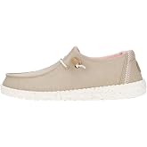 HEYDUDE Women's Wendy Amazon Exclusive Slip On Loafers | Lightweight Shoe | Flex And Fold Outsole, Easy On Elastic Laces, Breathable Upper, Relaxed Fit, Removable Foam Insole, Machine Washable