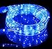 Izzy Creation 10.6FT Blue LED Flexible Rope Lights Kit, Indoor/Outdoor Lighting, Waterproof Connectable 120V Plug-in, Home, Garden, Patio, Shop Windows, Christmas, New Year, Wedding, Party, Event