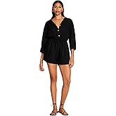 Vitamin A Women's Swimwear The Get Away Romper EcoLinen