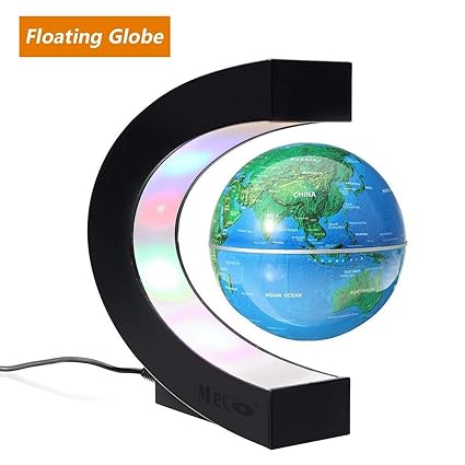 Globus Beleuchtet, MECO Schwebender Globen Magnetische WeltKugel für kinder Halloween, Weihnachtsgeschenke, Business ? Geburt