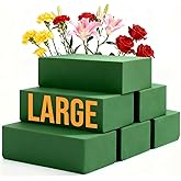 Pack of 6 Floral Foam Blocks, 8.9"x4.1"x2.7" Dry and Wet Flower Foam for Fresh and Artificial Flowers, Florist Styrofoam Flow