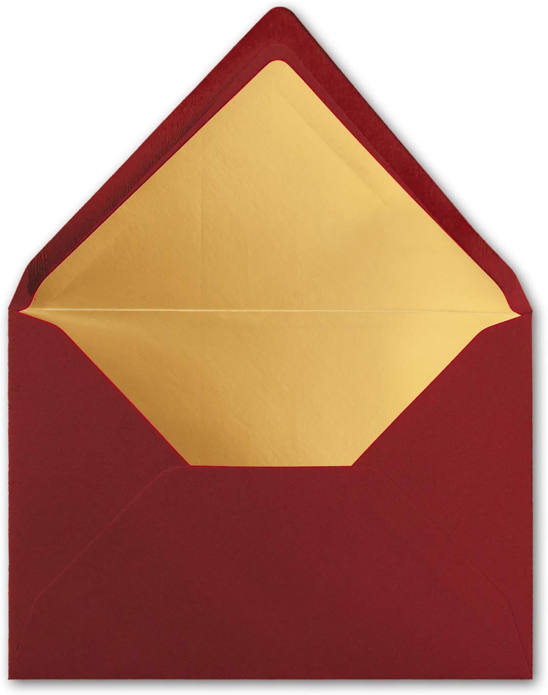 100 x metallic gold lined envelopes DIN C5, dark red, 156 x 220 mm, wet seal with pointed flap - FarbenFroh by Gustav Neuser - Image 4