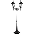 Kenroy Home 93434ORB Villa Lanterns, 2 Light Portable Post, Oil Rubbed Bronze