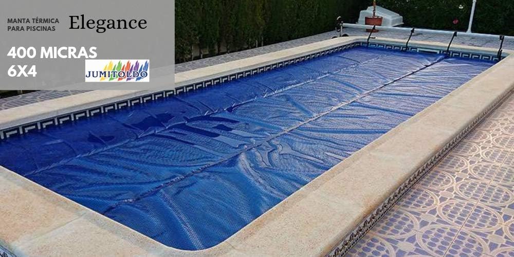 Jumitoldo Manta térmica para Piscinas 400 micras Color Plata ...