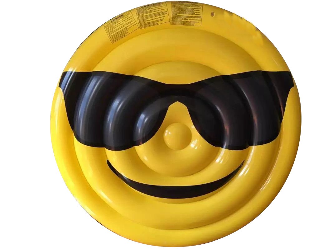 Inflatable mat Face Sunglasses Ø 155 cm.
