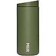 MiiR Flip Traveler 12oz - Double-Wall Vacuum Insulated with Leakproof Flip Lid, BPA-Free Stainless Steel Construction, Insulated Tumbler for Hot or Cold Drinks