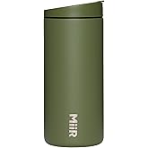 MiiR Flip Traveler 12oz - Double-Wall Vacuum Insulated with Leakproof Flip Lid, BPA-Free Stainless Steel Construction, Insulated Tumbler for Hot or Cold Drinks