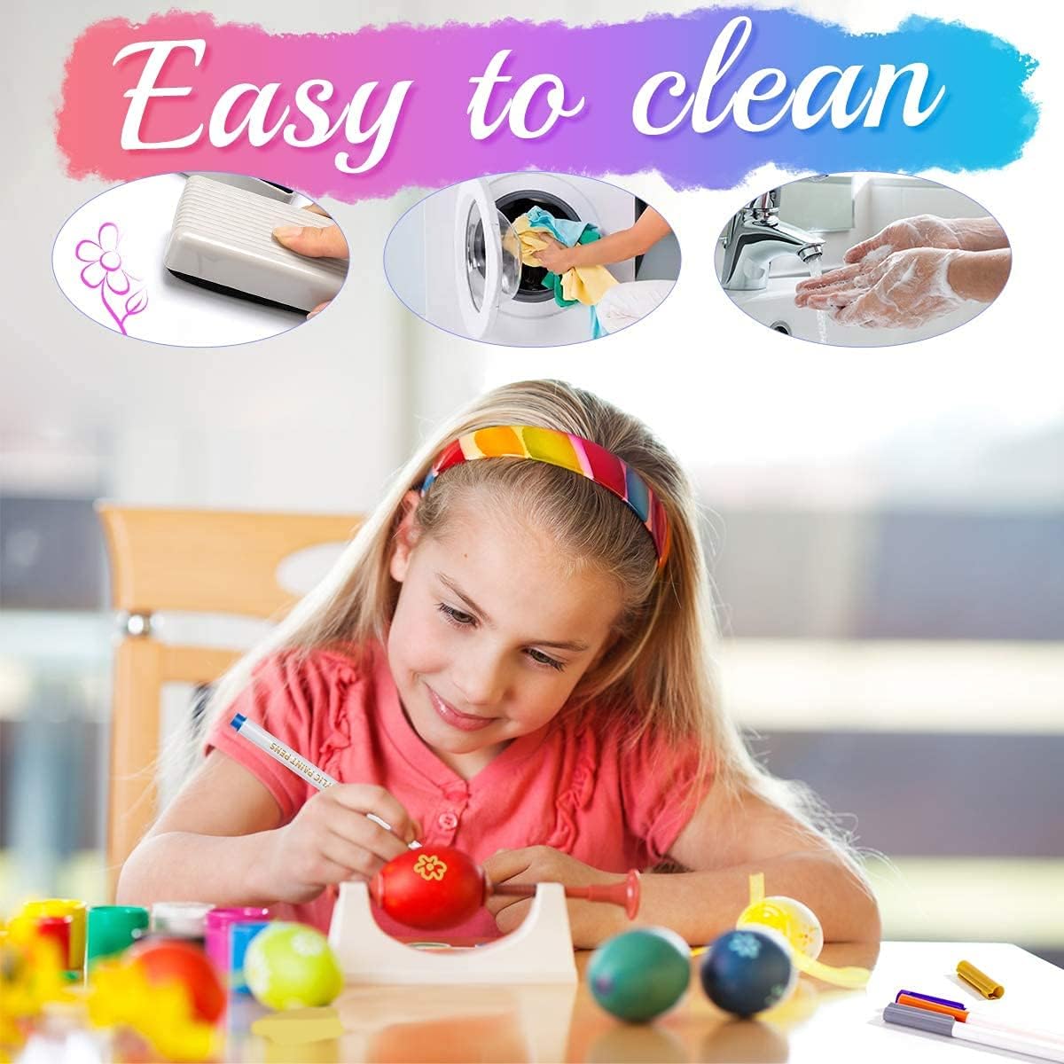 25 Colors Acrylic Paint Pens, Art Marker Kit for Flat River Rock Painting, Unfinished Wood Slices, Glass, Ceramic, Shrink Plastic Sheet, Stone, Mug, Easter Egg. DIY Craft Supplies Set for Adult & kid: Office Products