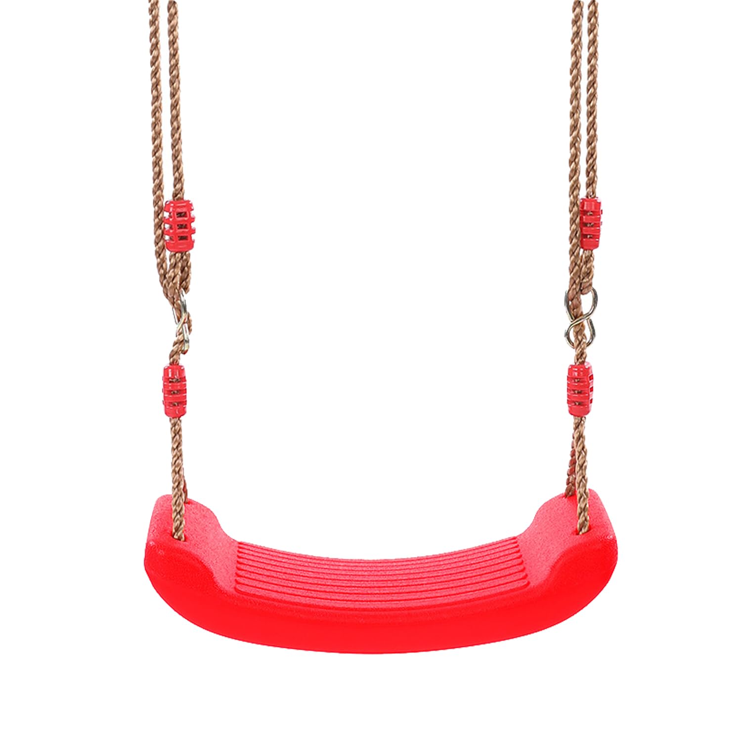 Kugooyi Children's Swing Seat - Adjustable Plastic Backyard Garden Seat Indoor Weatherproof Chair For Climbing Frames, Playsets, Tree (Red) — image 1