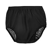 Adult Cloth Diaper Cover for Incontinence, Active Waterproof Leakproof Latex Pants, Noiseless Reusable Washable Pull Up Plastic Pants (No Cotton Inside, L)